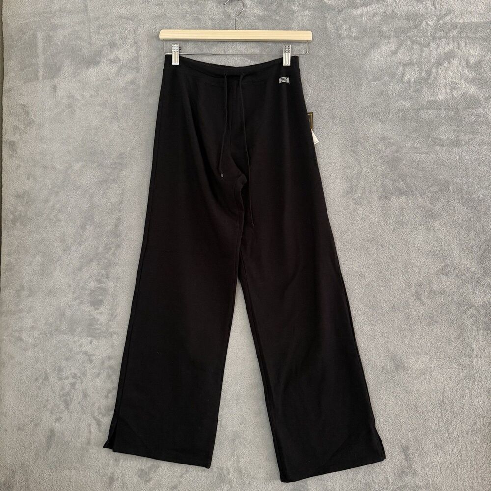 Everlast Womens Straight Leg Workout Pants S Black Lycra Vintage NWT Rare